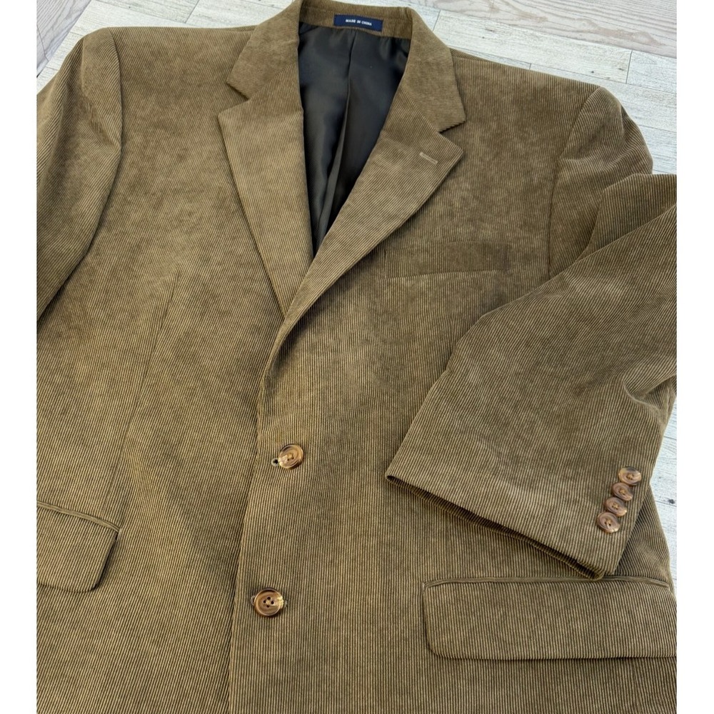 VTG Ralph Ralph Lauren Corduroy Blazer Men 42R Sportcoat Jacket Brown Preppy